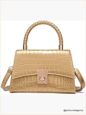 Crossbody Bag Satchel Handbag Mini Purse Shoulder Bag Croc Pattern